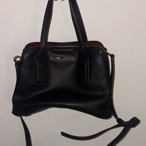 Marc Jacobs Black and Burgundy Satchel